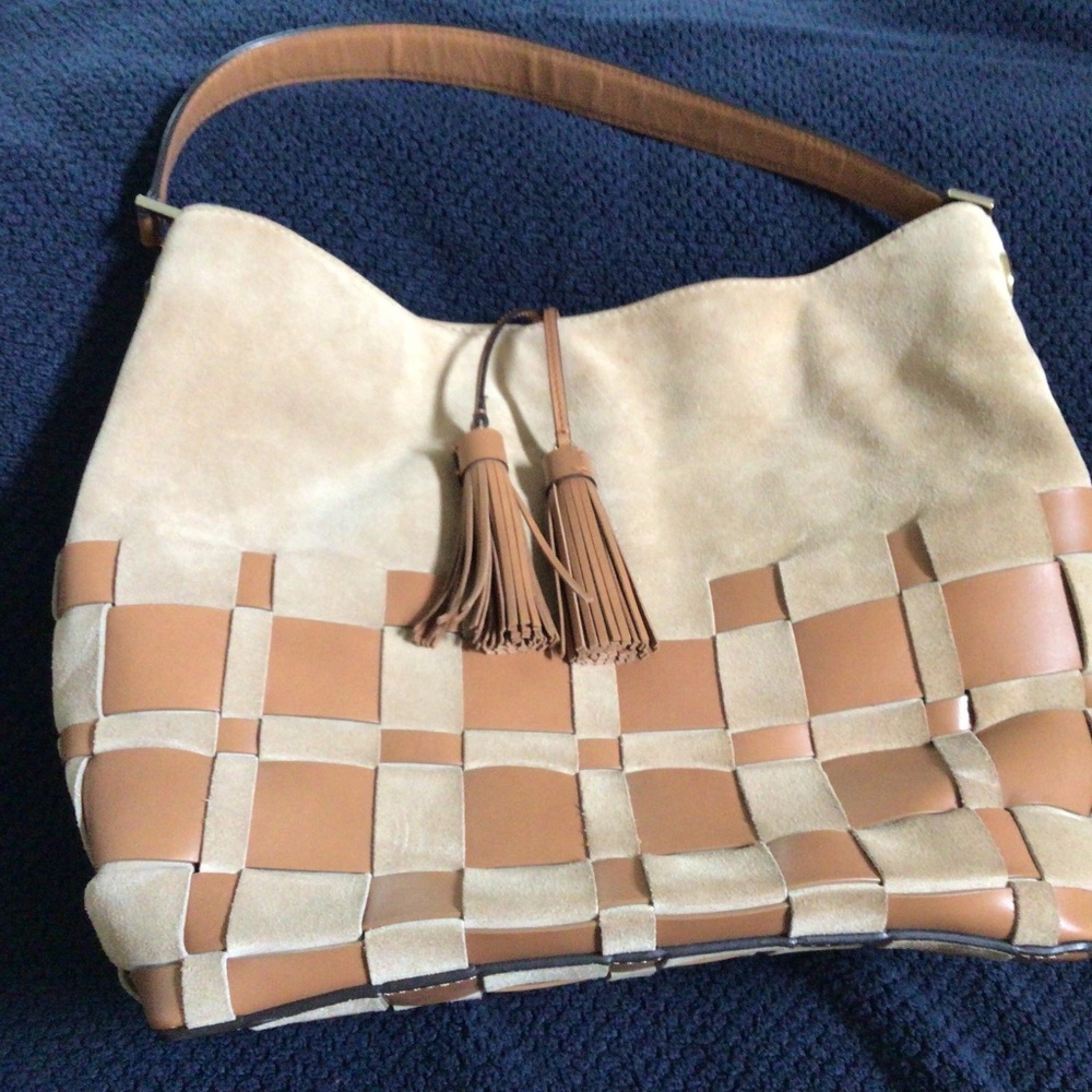 Michael Kors suede and leather purse